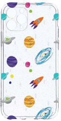 Husa Bestcase comp cu Apple iPhone 11 Pro Universe Planets 2MM Soft Silicon prot cam T 466 