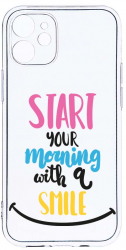 Husa Bestcase comp cu Apple iPhone 11 Smile At Morning 2MM Soft Silicon prot cam T 47 
