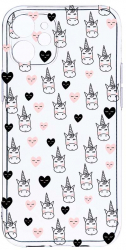 Husa Bestcase comp cu Apple iPhone 11 Unicorn Pattern 2MM Soft Silicon prot cam T 190 