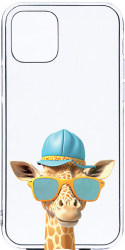 Husa Bestcase comp cu Apple iPhone 12 Pro Cool Giraffe 2MM Soft Silicon prot cam T 1007 