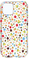 Husa Bestcase comp cu Apple iPhone 12 Happy Little Flowers 2MM Soft Silicon prot cam T 501 