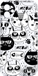 Husa Bestcase comp cu Apple iPhone 12 Mini Cool Cats 2MM Soft Silicon prot cam T 1029 