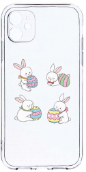 Husa Bestcase comp cu Apple iPhone 12 Mini Easter Rabbit 2MM Soft Silicon prot cam T 690 
