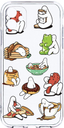Husa Bestcase comp cu Apple iPhone 12 Mini Eating Is My Hobby 2MM Soft Silicon prot cam T 1018 