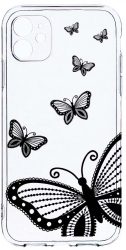 Husa Bestcase comp cu Apple iPhone 12 Mini Flowers 2MM Soft Silicon prot cam T 79 