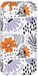 Husa Bestcase comp cu Apple iPhone 12 Mini Flowers - Pastel Colors 2MM Soft Silicon prot cam T 757 