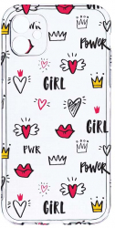 Husa Bestcase comp cu Apple iPhone 12 Mini Girl Power 2MM Soft Silicon prot cam T 249 
