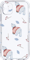 Husa Bestcase comp cu Apple iPhone 12 Mini Ice Bear Pattern 2MM Soft Silicon prot cam T 969 