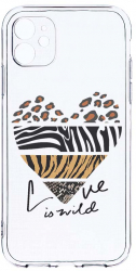Husa Bestcase comp cu Apple iPhone 12 Mini Love Is Wild 2MM Soft Silicon prot cam T 762 