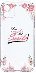 Husa Bestcase comp cu Apple iPhone 12 Mini Make Me Smile 2MM Soft Silicon prot cam T 4 