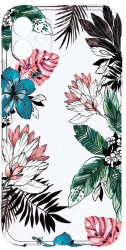 Husa Bestcase comp cu Apple iPhone 12 Mini Pastel Colors - Flowers 2MM Soft Silicon prot cam T 500 