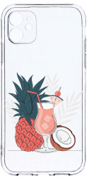Husa Bestcase comp cu Apple iPhone 12 Mini Summer Coktail 2MM Soft Silicon prot cam T 834 