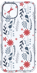 Husa Bestcase comp cu Apple iPhone 13 Flowers Art 2MM Soft Silicon prot cam T 155 