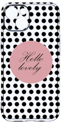 Husa Bestcase comp cu Apple iPhone 14 Plus Hello Lovely 2MM Soft Silicon prot cam T 163 