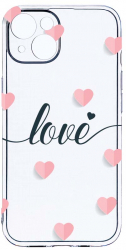 Husa Bestcase comp cu Apple iPhone 14 Plus Love Flying Hearts 2MM Soft Silicon prot cam T 85 