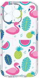 Husa Bestcase comp cu Apple iPhone 14 Pro Max Flamingo 2MM Soft Silicon prot cam T 91 
