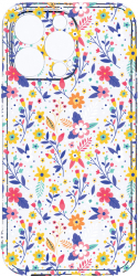 Husa Bestcase comp cu Apple iPhone 14 Pro Flower Pattern 2MM Soft Silicon prot cam T 955 