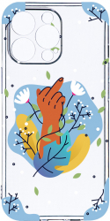 Husa Bestcase comp cu Apple iPhone 14 Pro Flowers FCK 2MM Soft Silicon prot cam T 1020 