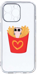Husa Bestcase comp cu Apple iPhone 13 Pro I Love Chips 2MM Soft Silicon prot cam T 602 