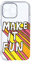 Husa Bestcase comp cu Apple iPhone 13 Pro Make It Fun 2MM Soft Silicon prot cam T 494 