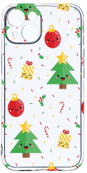 Husa Bestcase comp cu Apple iPhone 14 Xmas Tree 2MM Soft Silicon prot cam T 309 