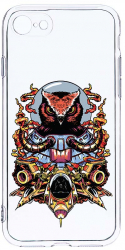 Husa Bestcase comp cu Apple iPhone 8 / iPhone 7 Astronaut Owl 2MM Soft Silicon prot cam T 817 