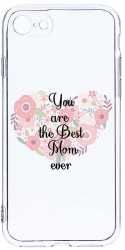 Husa Bestcase comp cu Apple iPhone SE 3 Best Mom Ever 2MM Soft Silicon prot cam T 30 