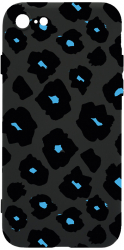 Husa Bestcase comp cu Apple iPhone 8 / iPhone 7 Blue Leopard Pattern Slim Microfibra prot cam PB 1039