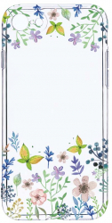 Husa Bestcase comp cu Apple iPhone SE 3 Butterfly Flowers 2MM Soft Silicon prot cam T 95 