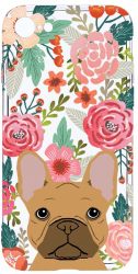 Husa Bestcase comp cu Apple iPhone SE 3 Dog and Flowers 2MM Soft Silicon prot cam T 637 