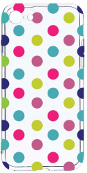 Husa Bestcase comp cu Apple iPhone SE 3 Dots Color 2MM Soft Silicon prot cam T 61 
