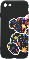 Husa Bestcase comp cu Apple iPhone 8 / iPhone 7 Flower Teddy Bear Slim Microfibra prot cam PB 983 
