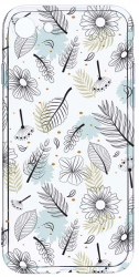 Husa Bestcase comp cu Apple iPhone SE 3 Flowers 2MM Soft Silicon prot cam T 81 