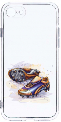 Husa Bestcase comp cu Apple iPhone 8 / iPhone 7 Football Shoes 2MM Soft Silicon prot cam T 799 