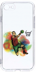 Husa Bestcase comp cu Apple iPhone SE 2 Handball Player 2MM Soft Silicon prot cam T 801 