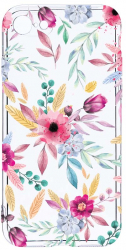 Husa Bestcase comp cu Apple iPhone SE 2 Happy Flowers 2MM Soft Silicon prot cam T 69 
