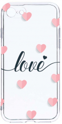 Husa Bestcase comp cu Apple iPhone SE 3 Love Flying Hearts 2MM Soft Silicon prot cam T 85 