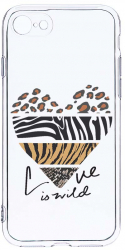 Husa Bestcase comp cu Apple iPhone SE 2 Love Is Wild 2MM Soft Silicon prot cam T 762 