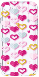 Husa Bestcase comp cu Apple iPhone SE 2 Lovely Hearts 2MM Soft Silicon prot cam T 185 