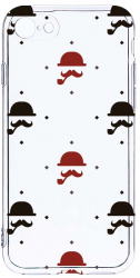 Husa Bestcase comp cu Apple iPhone 8 / iPhone 7 Mustache 2MM Soft Silicon prot cam T 180 