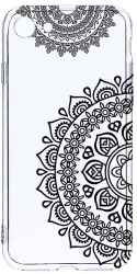 Husa Bestcase comp cu Apple iPhone SE 3 Non Figurative Lace 2MM Soft Silicon prot cam T 64 