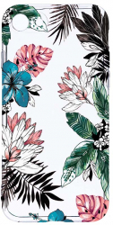 Husa Bestcase comp cu Apple iPhone 8 / iPhone 7 Pastel Colors - Flowers 2MM Soft Silicon prot cam T 500 