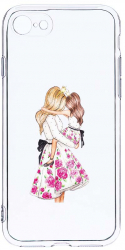 Husa Bestcase comp cu Apple iPhone SE 2 Princesses Girl Mom 2MM Soft Silicon prot cam T 554 