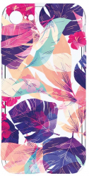 Husa Bestcase comp cu Apple iPhone SE 3 Tropical Flowers 2MM Soft Silicon prot cam T 71 