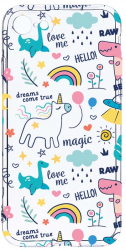 Husa Bestcase comp cu Apple iPhone 8 / iPhone 7 Unicorn - Dreams Comes True 2MM Soft Silicon prot cam T 759 