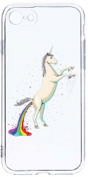 Husa Bestcase comp cu Apple iPhone SE 2 Unicorn Rainbow 2MM Soft Silicon prot cam T 529 