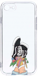 Husa Bestcase comp cu Apple iPhone SE 2 Vans - Gym Shoes 2MM Soft Silicon prot cam T 600 