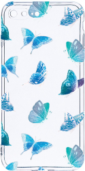 Husa Bestcase comp cu Apple iPhone 8 Plus / iPhone 7 Plus Butterfly Pattern 2MM Soft Silicon prot cam T 1012 