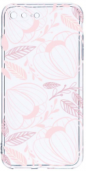 Husa Bestcase comp cu Apple iPhone 8 Plus / iPhone 7 Plus Flowers 2MM Soft Silicon prot cam T 113 