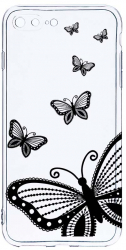 Husa Bestcase comp cu Apple iPhone 8 Plus / iPhone 7 Plus Flowers 2MM Soft Silicon prot cam T 79 